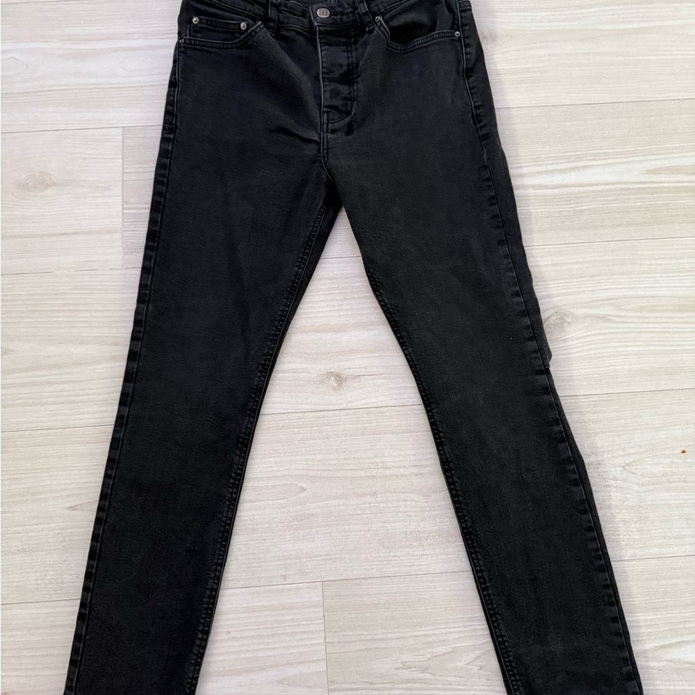 Ksubi Jet Black Skinny Jeans for Men